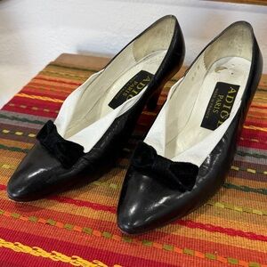 Vintage French Designer Tuxedo Pumps